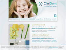 Tablet Screenshot of clinidentmadrid.com